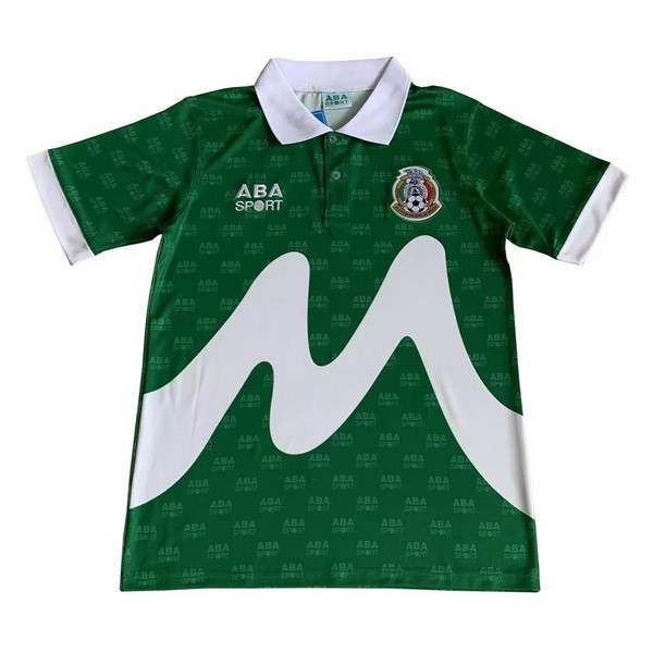 Camiseta Mexico Replica Primera Ropa Retro 1995 Verde